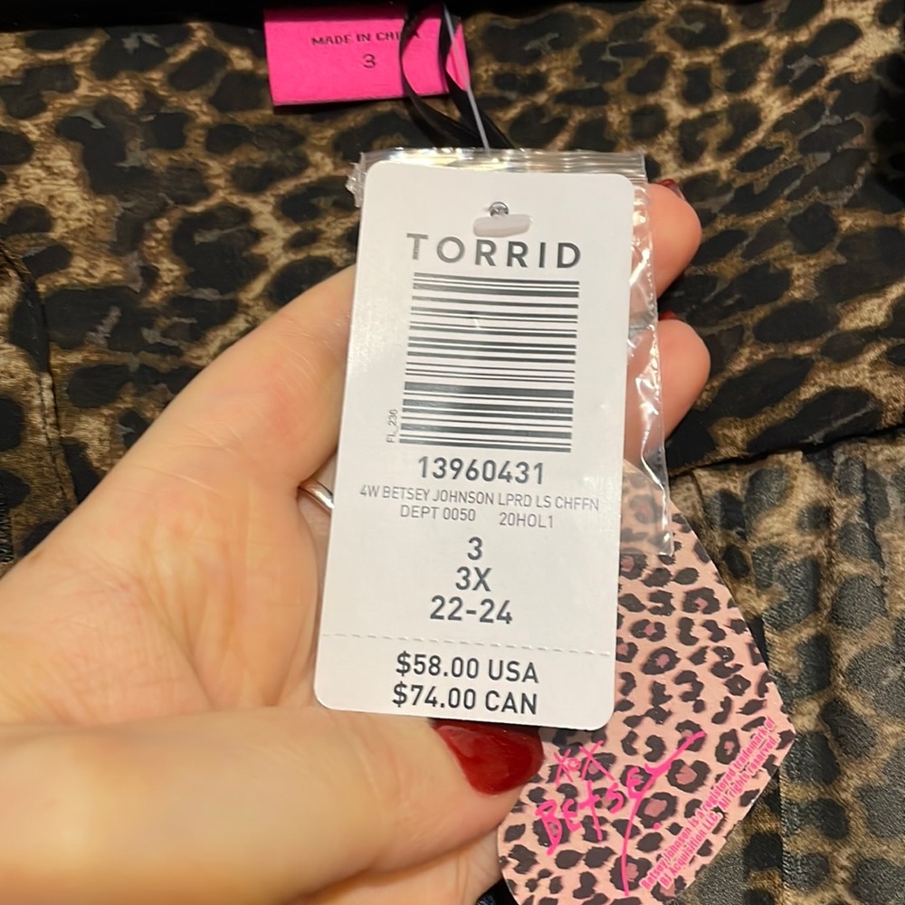 Torrid - Betsey Johnson Collection Leopard Print Tunic